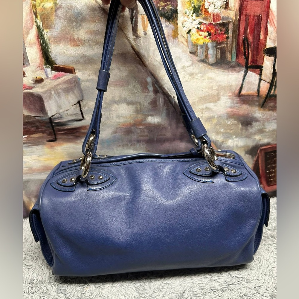 Marc Jacobs Double Strap Elegant Blue Handbag